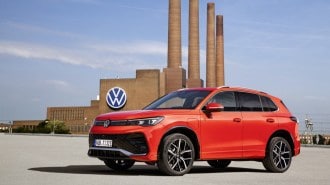 The 2024 Volkswagen Tiguan seen from a front quarter angle