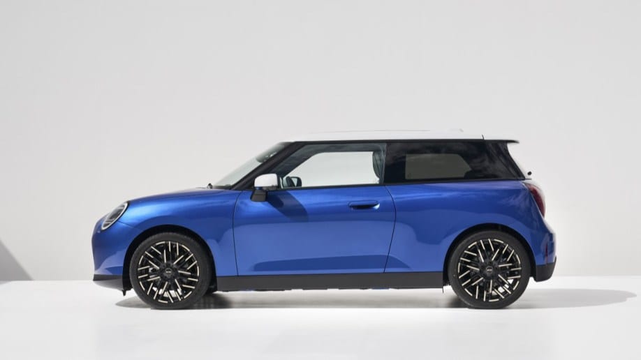 The 2025 Mini Cooper seen in profile