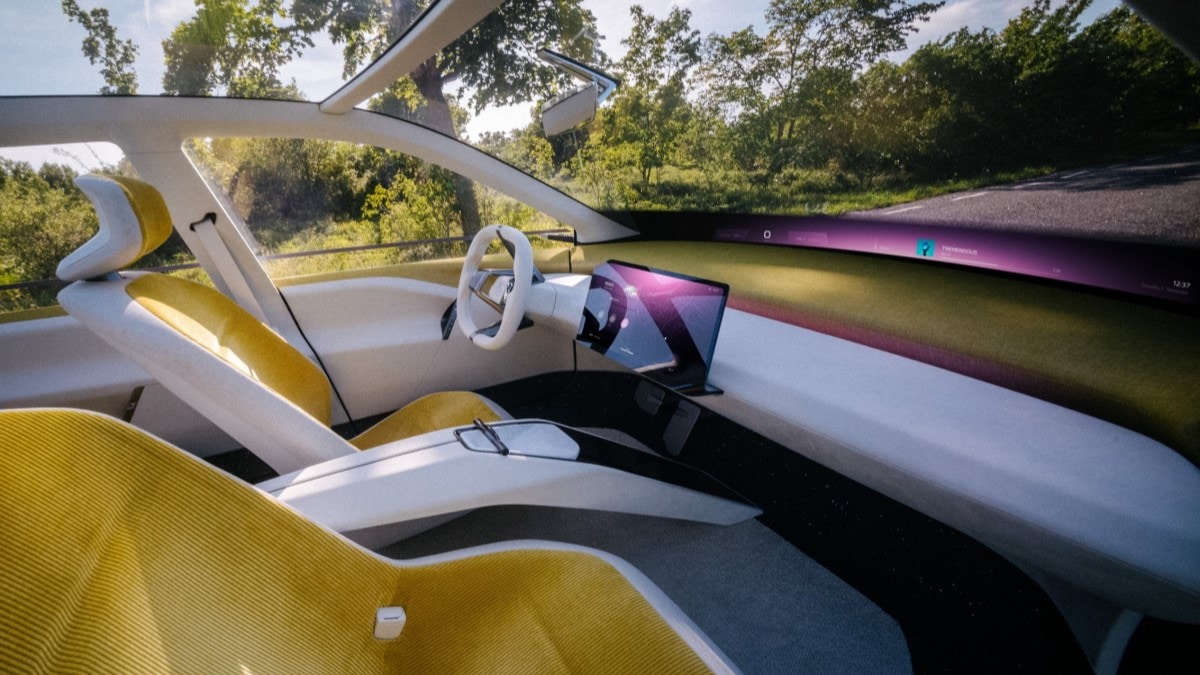 The interior of the BMW Vision Neue Klasse concept