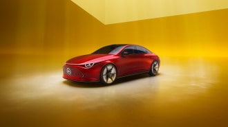 The Mercedes-Benz Concept CLA-Class seen from a front quarter angle