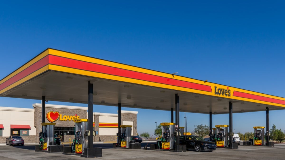 A Love's truck stop