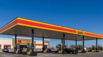A Love's truck stop