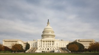 The United States Capitol Building's western facade