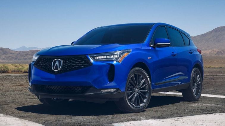 The 2024 Acura RDX seen from a front quarter angle