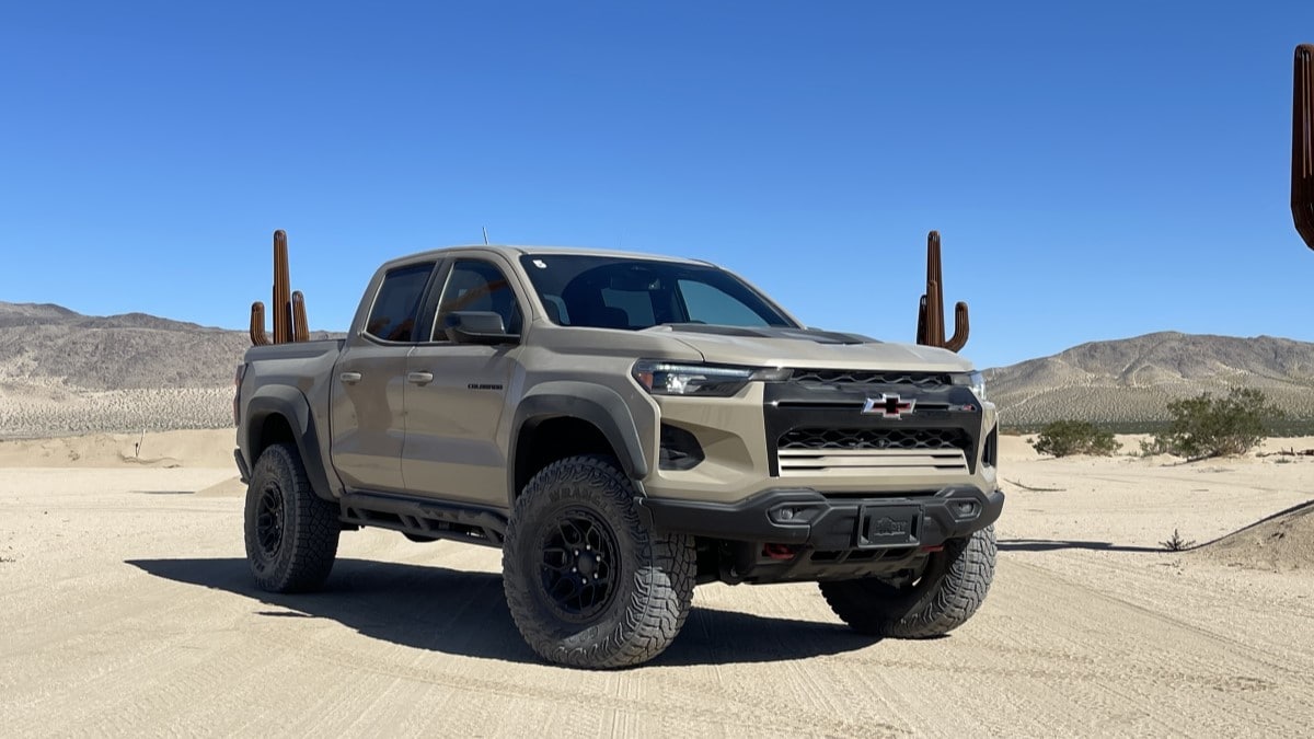 The 2024 Chevrolet Colorado ZR2 Bison seen from a front quarter angle