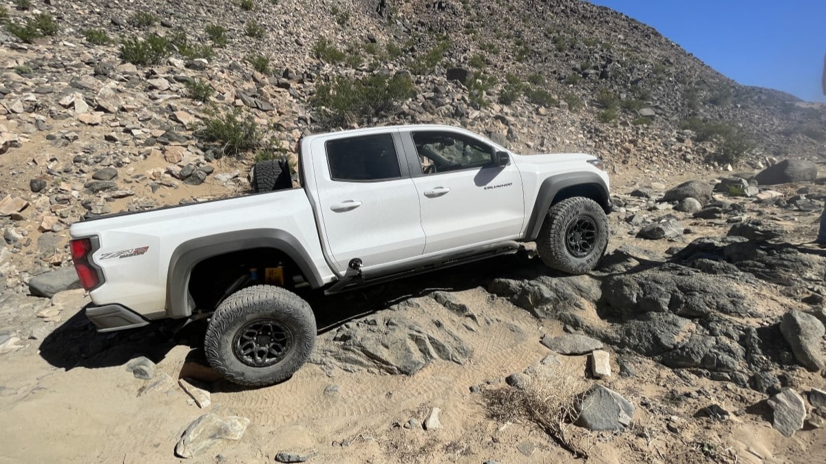 The 2024 Chevrolet Colorado ZR2 Bison seen in profile