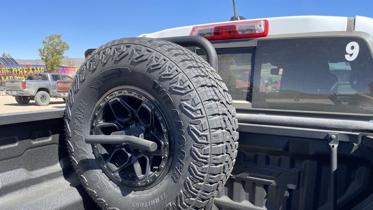 The rear window of the 2024 Chevrolet Colorado ZR2 Bison
