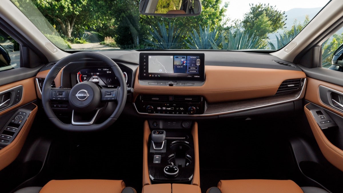 The interior of the 2024 Nissan Rogue