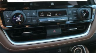 2024 Toyota Grand Highlander climate controls.
