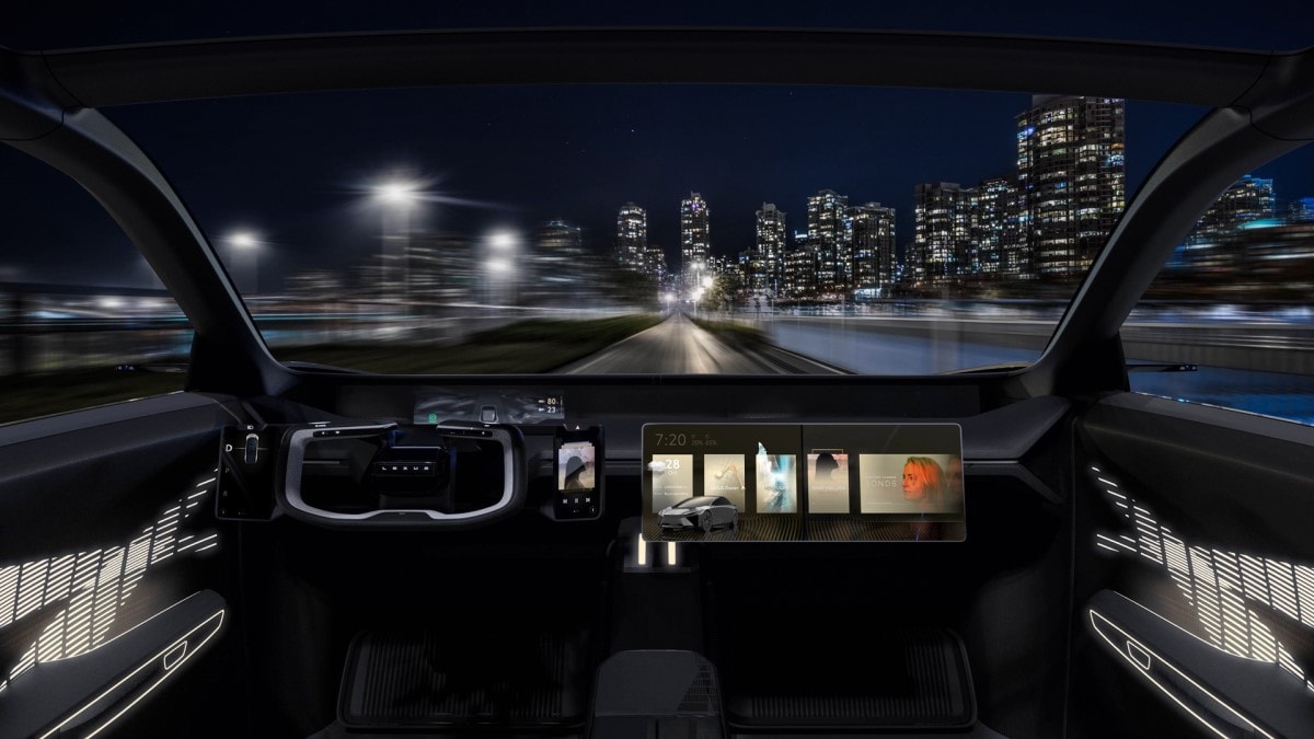 The interior of the Lexus LF-ZC Concept
