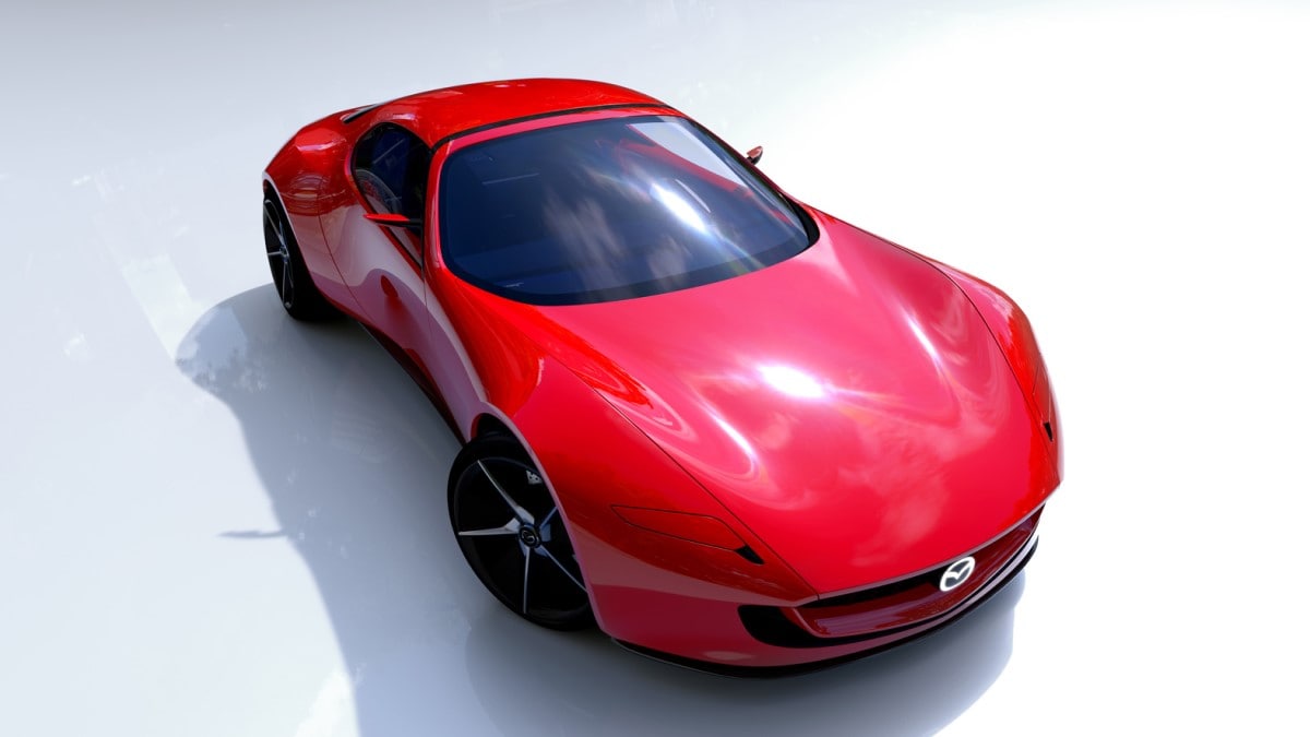 The Mazda Iconic SP Concept seen from a front quarter angle