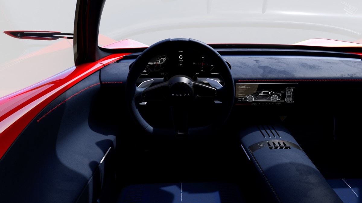 The interior of the Mazda Iconic SP Concept