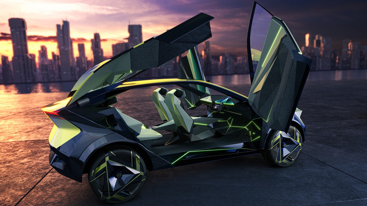 The Nissan Hyper Urban Concept with its doors open