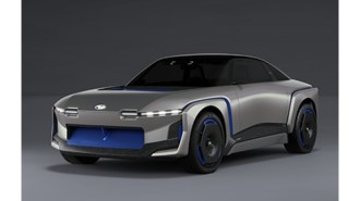 The Subaru Sport Mobility Concept seen from a front quarter angle