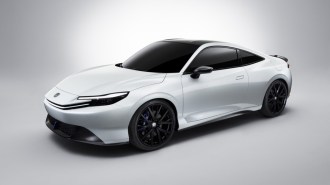 The Honda Prelude Concept seen from a front quarter angle