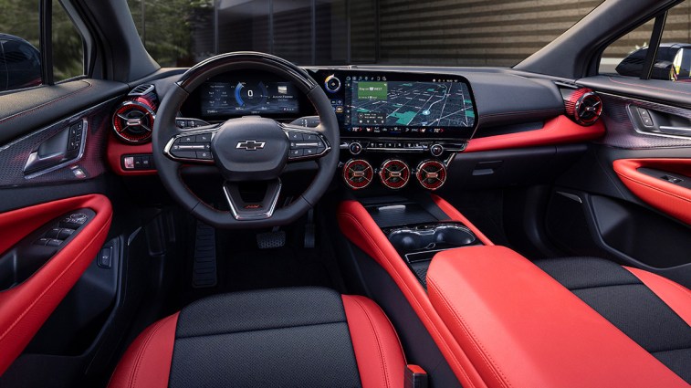2024 Chevrolet Blazer EV SS two-tone interior.