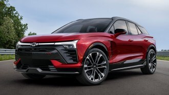2024 Chevrolet Blazer EV SS in red.
