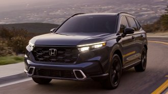 2024 Honda CR-V in blue.