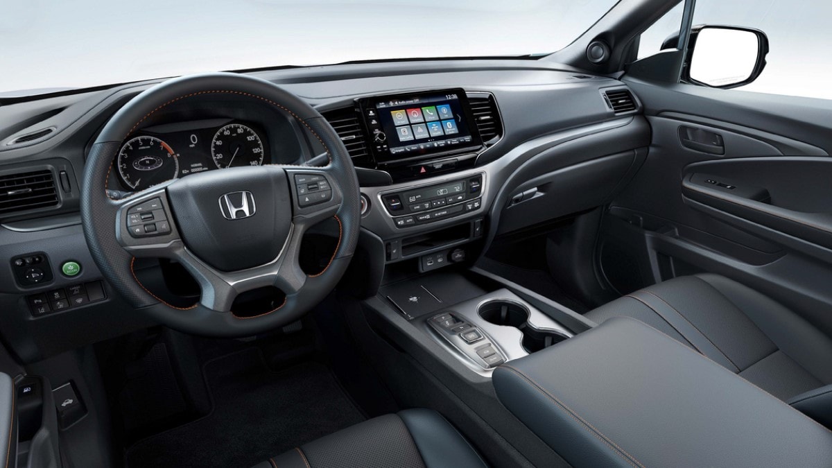 The interior of the 2024 Honda Ridgeline TrailSport