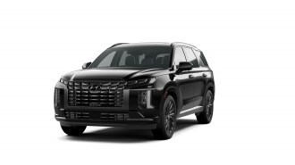 The 2024 Hyundai Palisade Calligraphy Night Edition seen from a front quarter angle