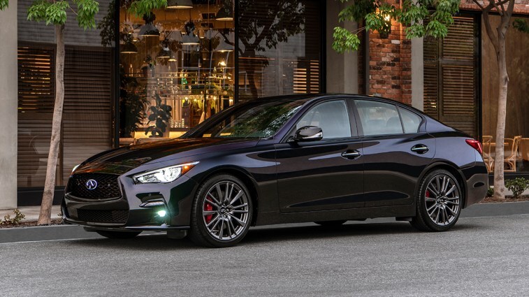 2024 Infiniti Q50 in Black Opal.