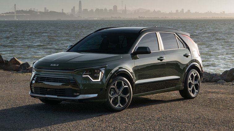 2024 Kia Niro near water.