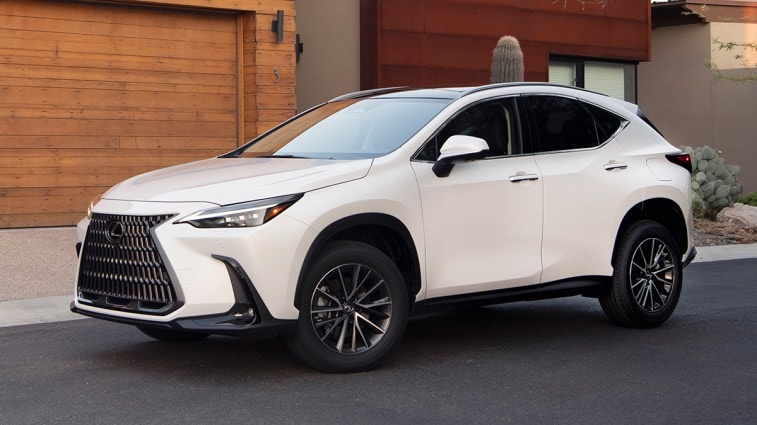 2024 Lexus NX in white.