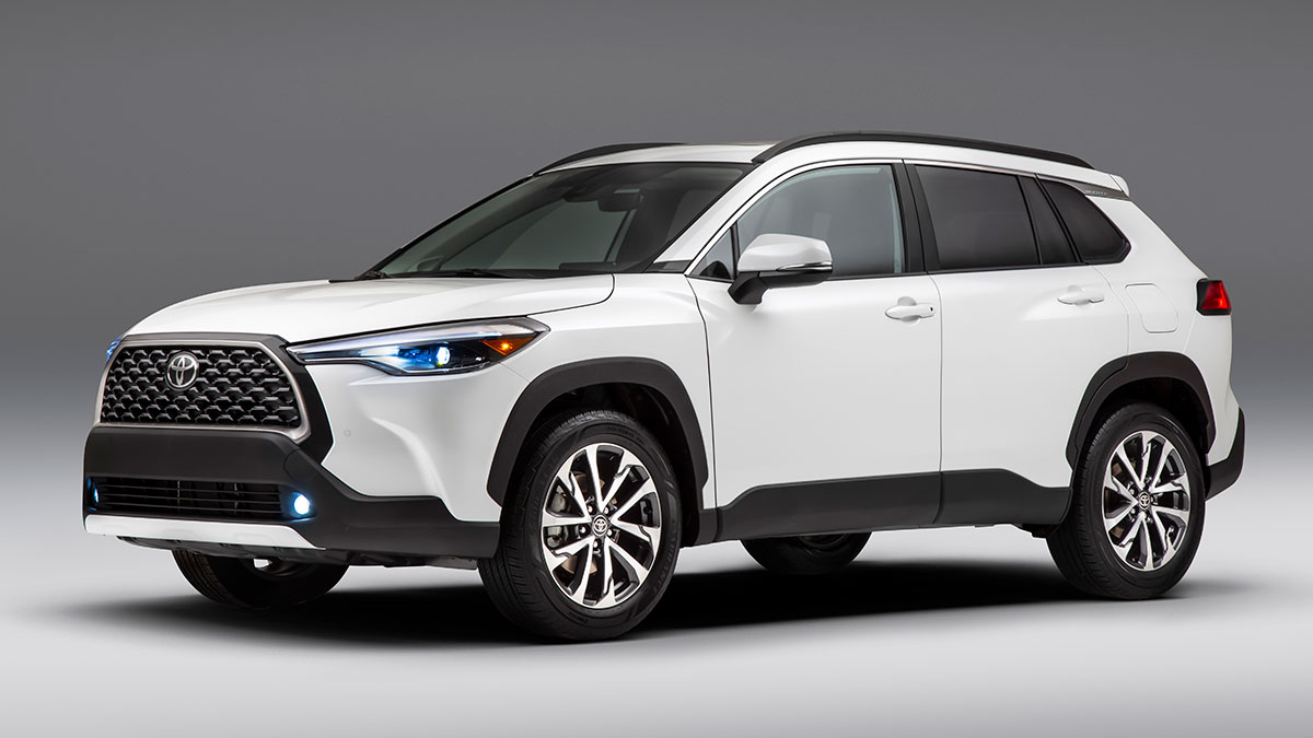 2024 Toyota Corolla Cross in white.