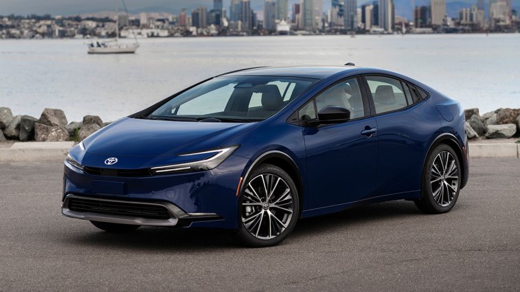 2024 Toyota Prius in blue.