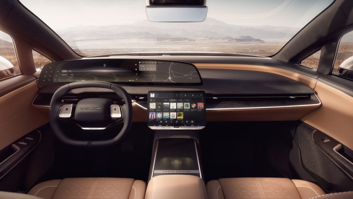 The interior of the 2025 Lucid Gravity