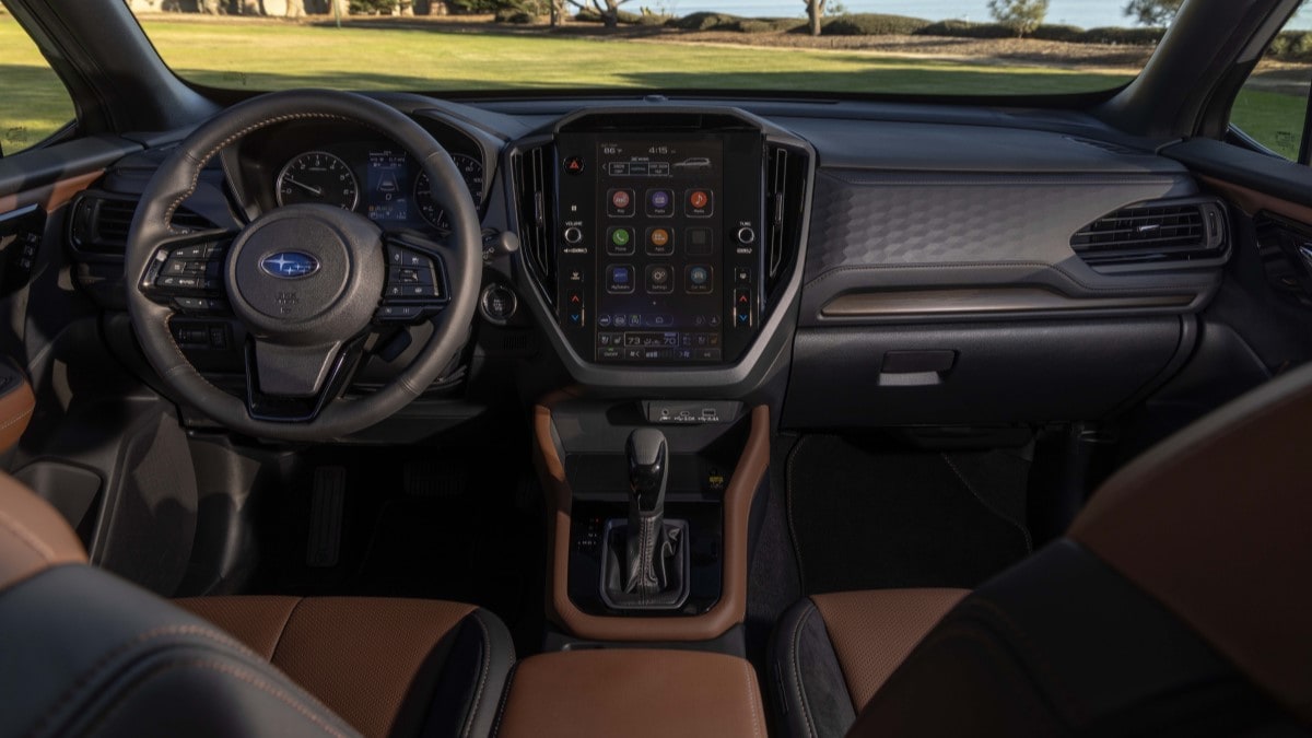 The interior of the 2025 Subaru Forester