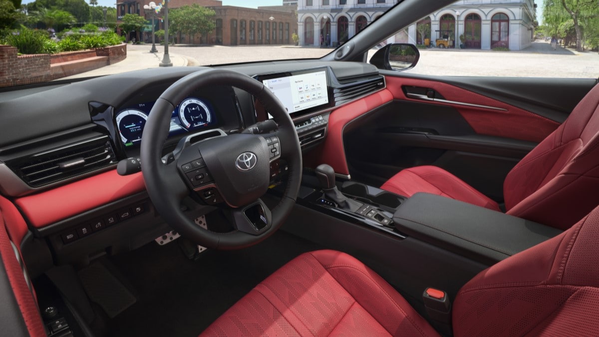 The interior of the 2025 Toyota Camry XSE