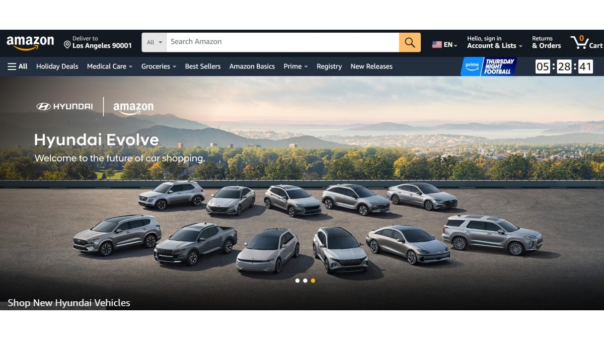 Hyundai's Amazon store