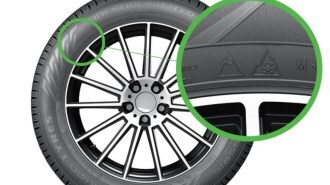A symbol on tires that indicates better braking on ice