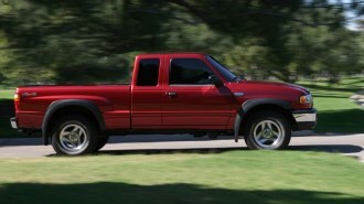 The 2005 Mazda B-Series pickup seen in profile