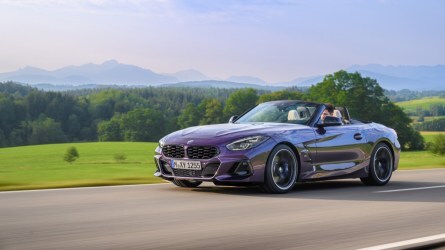 The BMW Z4 seen from a front quarter angle