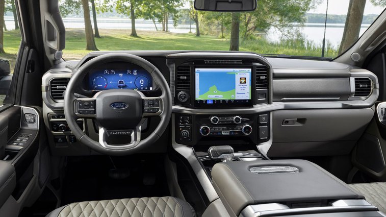 2024 Ford F-150 Platinum interior.