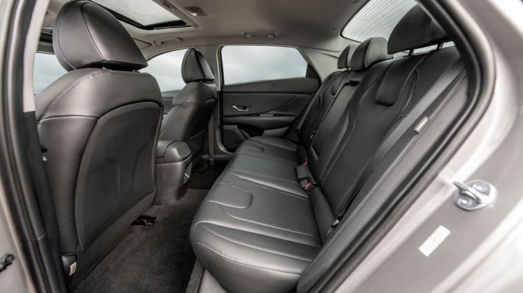 2024 Hyundai Elantra rear seats.