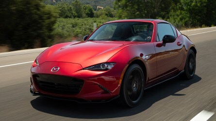 2024 Mazda MX-5 Miata in red.