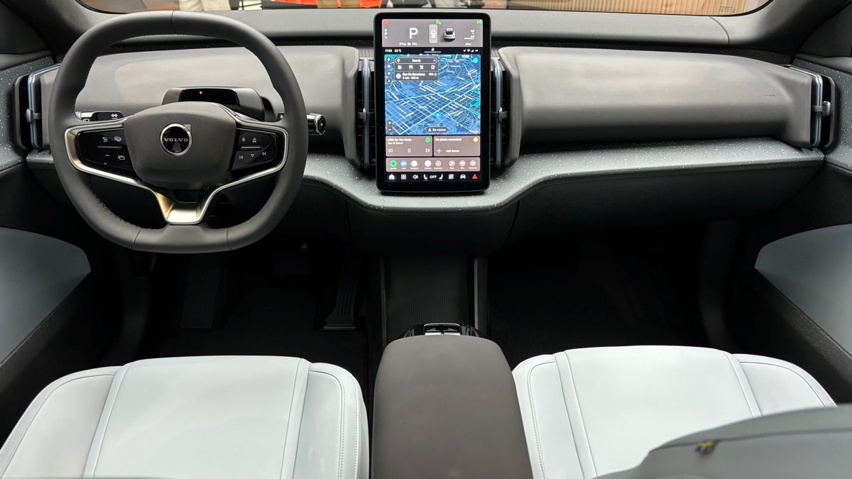 Interior of the 2025 Volvo EX30 electric SUV