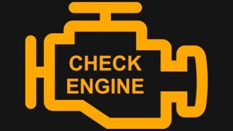 Check engine warning light