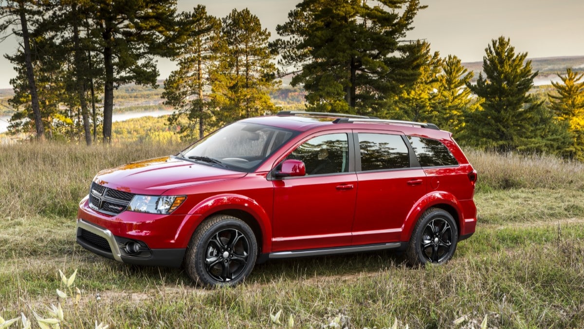 The 2020 Dodge Journey seen from a front quarter angle