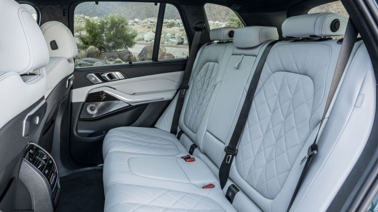2024 BMW X5 rear seats.