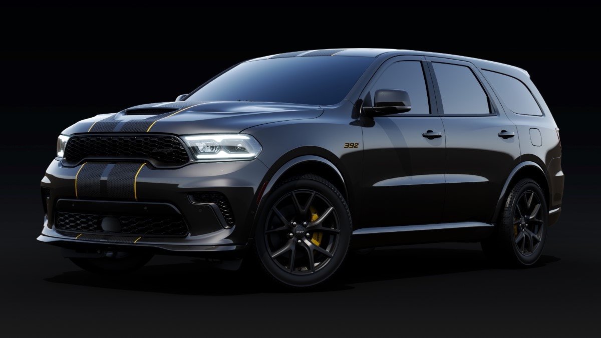 The 2024 Dodge Durango SRT 392 AlcHEMI special edition seen from a front quarter angle.