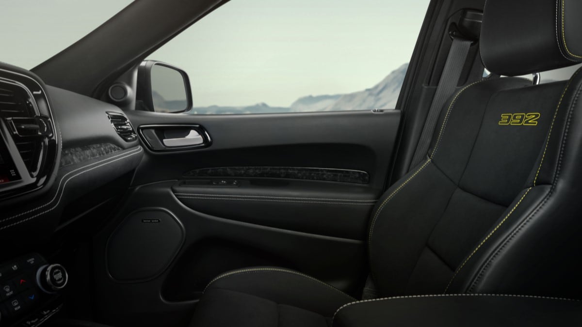 The interior of the Dodge Durango SRT 392 AlcHEMI special edition