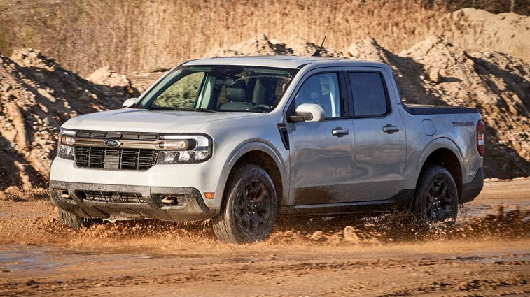 2024 Ford Maverick driving off-road.