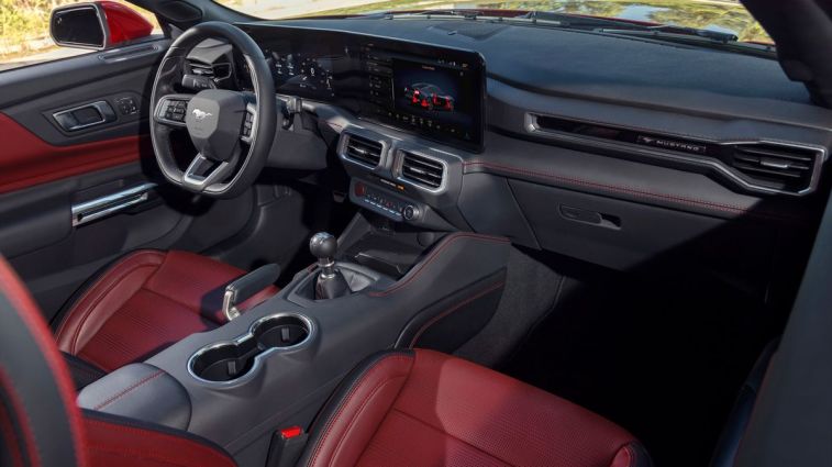 2024 Ford Mustang front cabin.