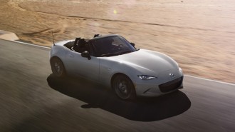 The 2024 Mazda MX-5 Miata seen from overhead