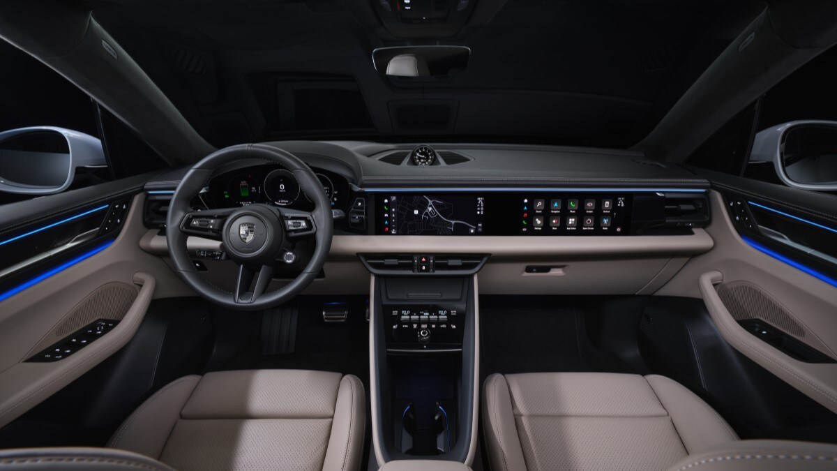 The interior of the 2024 Porsche Macan EV