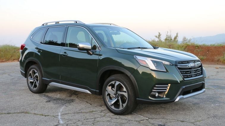 2024 Subaru Forester in green on GMR.